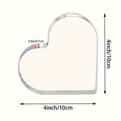 Acrylic Heart Keepsake Clear Sign 4x4 Inch Table Centerpiece Decor