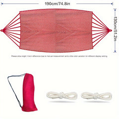Portable Nylon Hammock for Camping with Rope Storage Bag