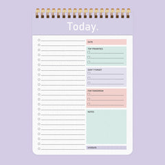 52 Sheets Top Priority To Do List Spiral Checklist Organizer