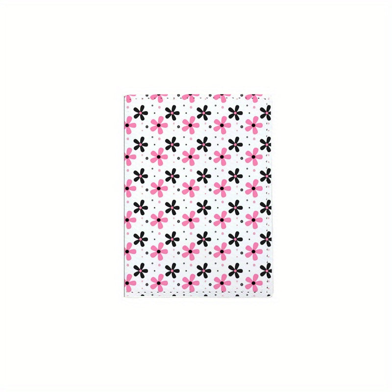 Floral Passport Holder PU Document Protective Cover