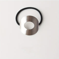 Metal Heart Hair Tie Triangle Hair Rope Elastic Style Hair Ring