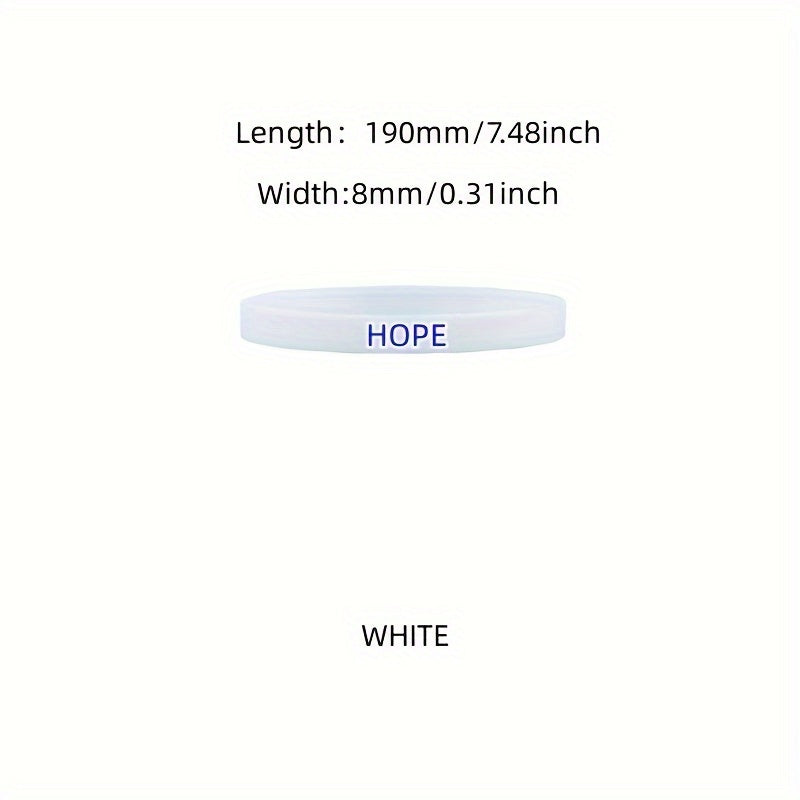 Inspirational Silicone Bracelet Elastic Band Sports Wristband