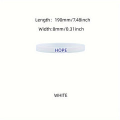 Inspirational Silicone Bracelet Elastic Band Sports Wristband