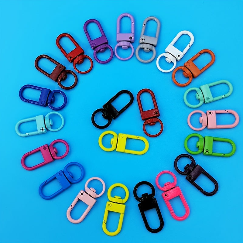 Colorful Metal Keychain Spray Paint U Shape Door Buckle Hook Bag Pendant