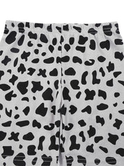 Girls Leopard Heart Graphic PJ Set