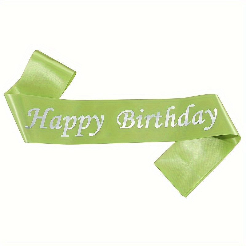 Colorful Happy Birthday Shoulder Belt for Women