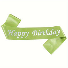Colorful Happy Birthday Shoulder Belt for Women