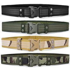 Men's Camouflage Tactical Belt for Outdoor Security and Mountaineering