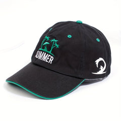 Unisex Palm Tree Embroidered Baseball Cap Summer Sun Hat