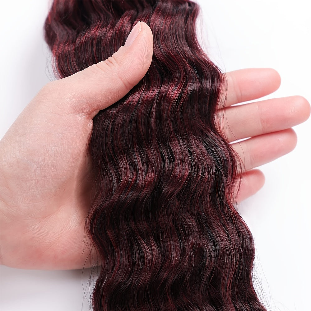 Deep Wave Crochet Hair Extensions Brazilian Synthetic Bundles