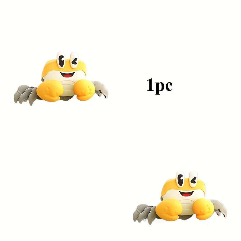 Interactive Crab Crawling Toy Lights & Sound Bionic Legs Pink Yellow