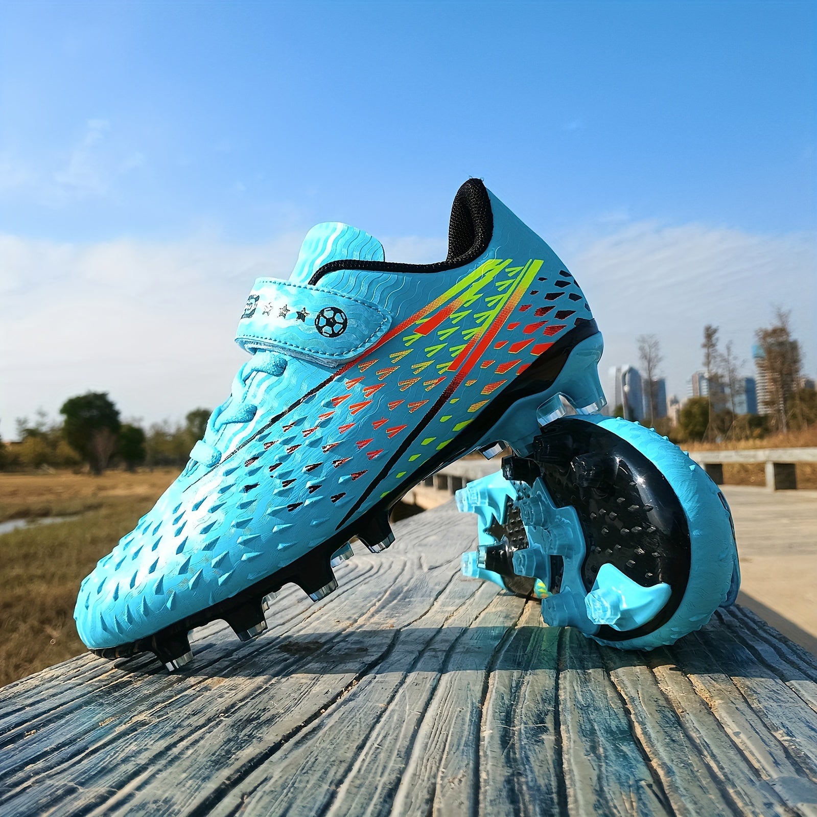 Boys Non Slip Football Cleat With Spikes Outdoor Soccer Cleats