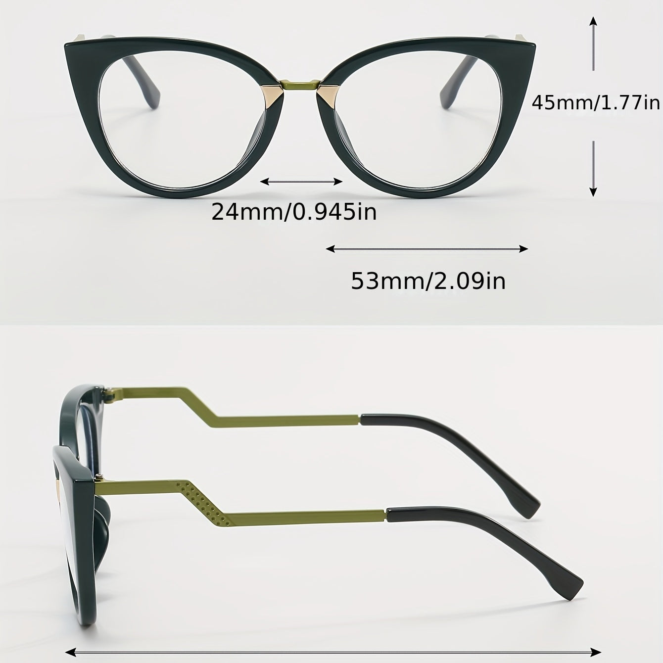Cat Eye Anti Light Glasses For Women Men Clear Lens Glasses