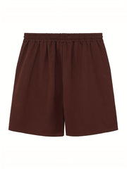 Men's Camping Graphic Shorts Athletic Letter Print Stretch Drawstring Shorts