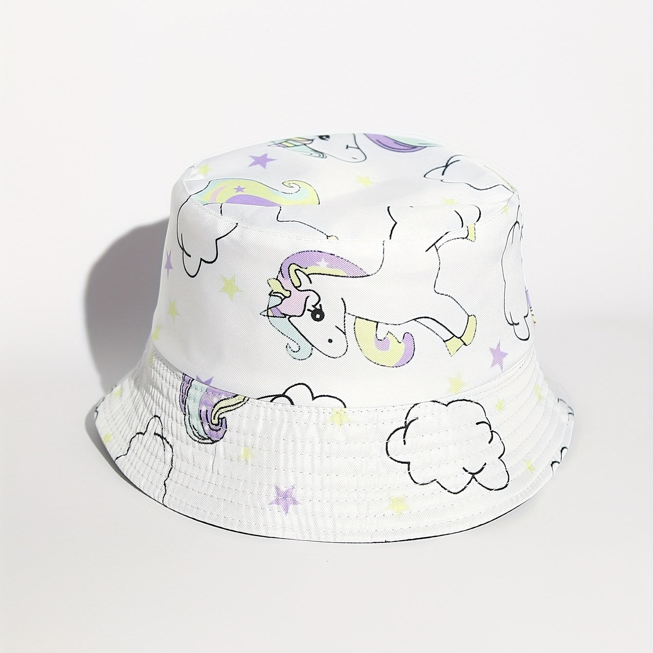 Unicorn Print Sun Protection Fisherman Hat