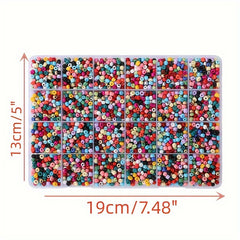 5000pcs 24 Colors Glass Rice Letter Bead Set Handcraft DIY