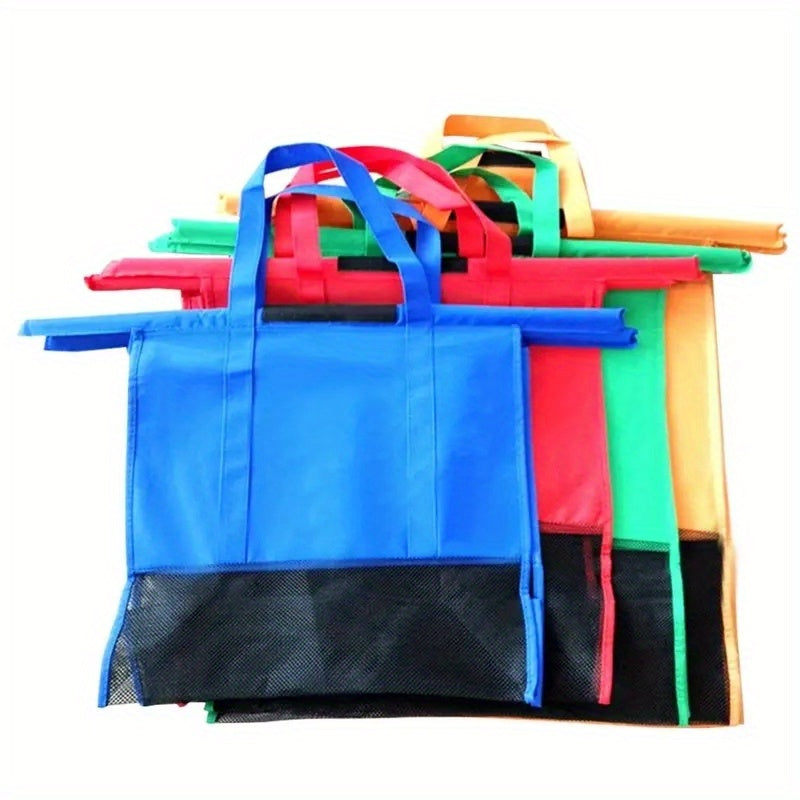 4 Reusable Grocery Bags Foldable Eco Friendly Shopping Totes
