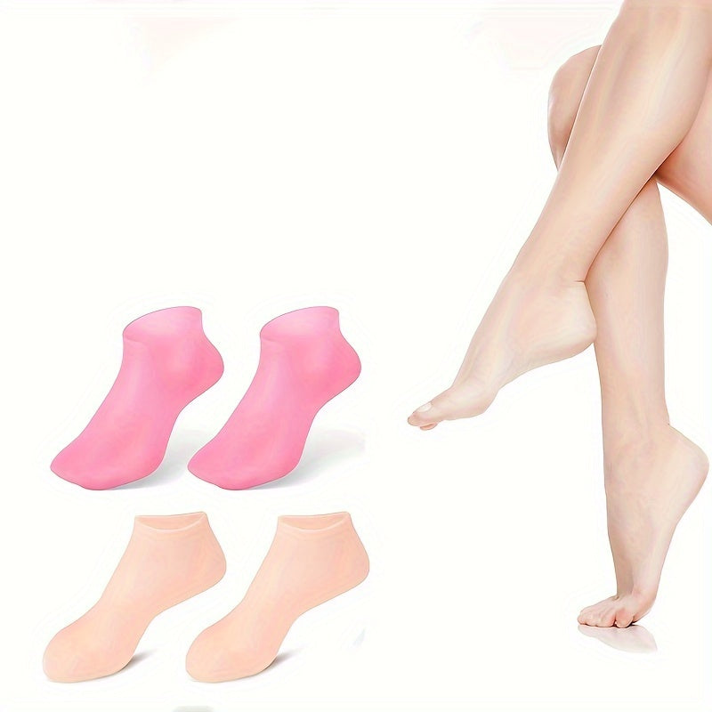 2pcs Silicone Gel Moisturizing Socks for Foot Care