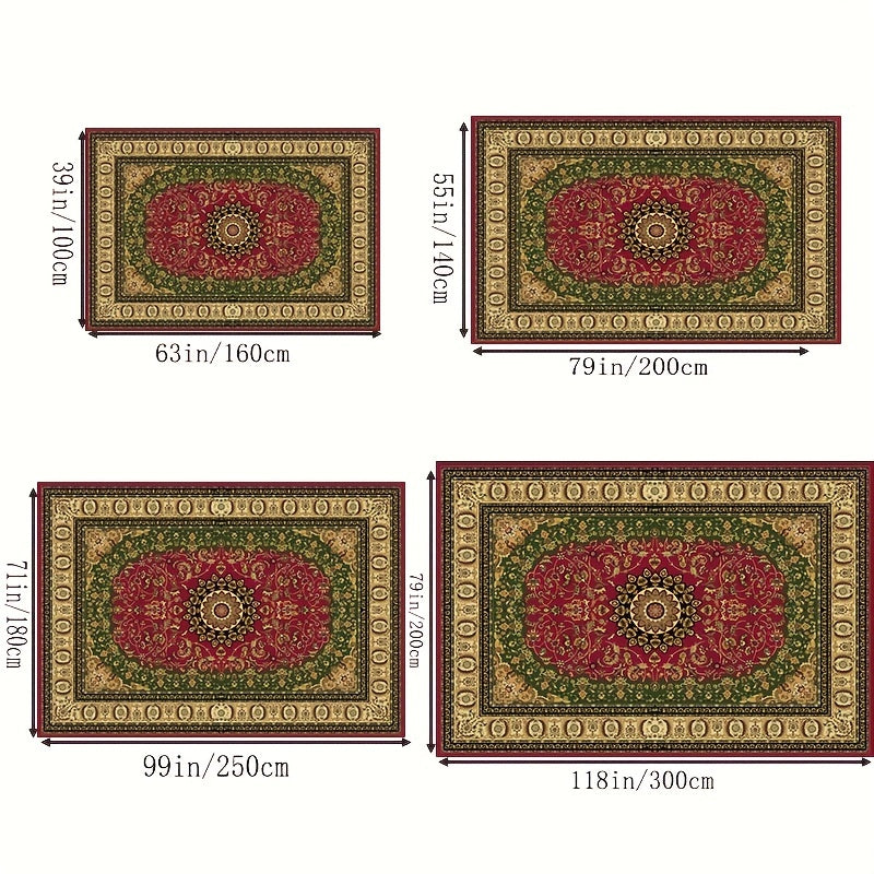 Boho Anti Fatigue Kitchen Rugs Vintage Absorbent Carpet