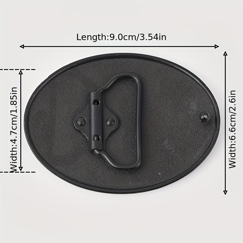 Dragon Oval Belt Buckle Western Jeans Accessories DIY