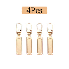 4pcs Detachable Zipper Pull Replacement For Jeans & Backpack