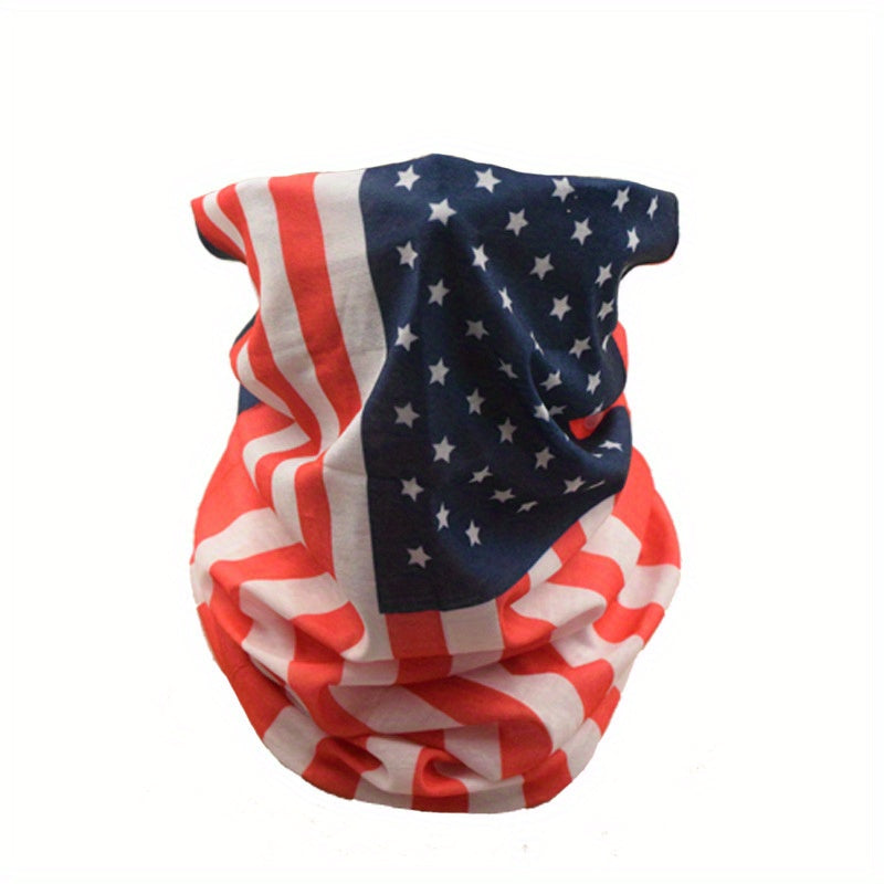 American Flag Turban Hip Hop Riding Mask Unisex Sunscreen Bandana