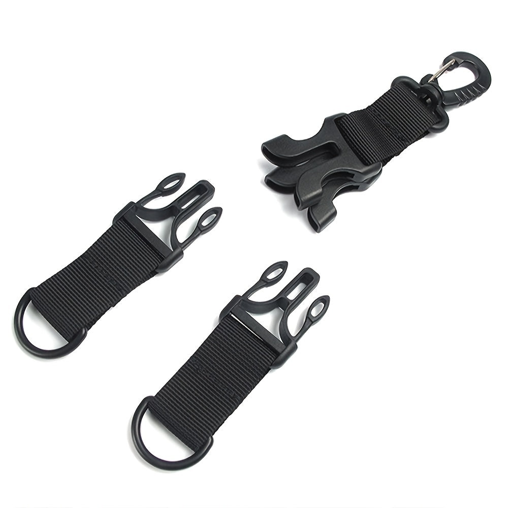 Keychain for Outdoor Camping Hiking with Nylon Webbing & Buckle