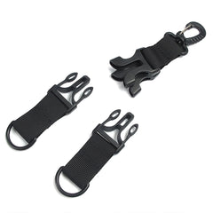 Keychain for Outdoor Camping Hiking with Nylon Webbing & Buckle