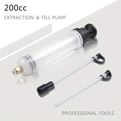 200cc Fluid Extractor Syringe Pump Manual Suction Vacuum Fuel Change Pump