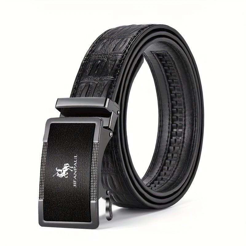 Men's Automatic Buckle Business Belt for Holiday Birthday