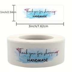 500 Sheets Thankyou Sticker Adhesive Gift Sealing Stationery Sticker