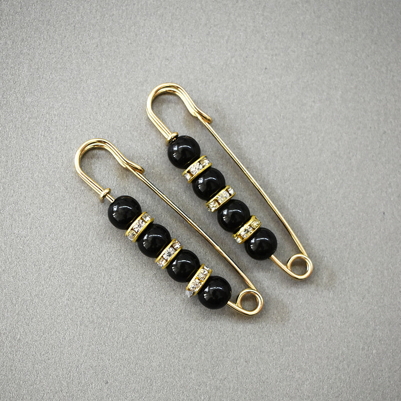 Metal Rhinestone Golden Brooch Pin Women's Accessories