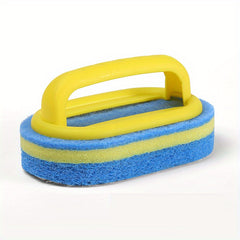 Sponge Cleaning Brush with Handle Thickening Bathroom Tile Cleaning Sponge