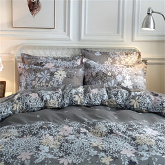 Small Floral Print Duvet Cover Set
