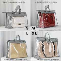 Clear Dust Bag for Handbags S M L XL Purse Storage Organizer