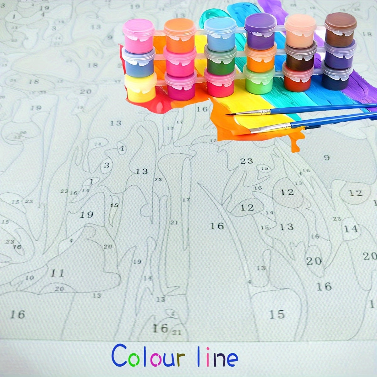 DIY Paint by Numbers Kit Create Your Own Window Niche Ideal Gift Crafts