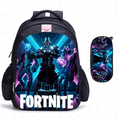2pcs FORNITE Kids Backpack Orthopedic School bag Waterproof Backpacks