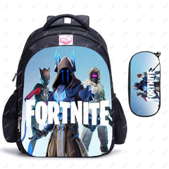 2pcs FORNITE Kids Backpack Orthopedic School bag Waterproof Backpacks