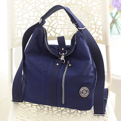 3 In 1 Women Bags Multifunction Backpack Shoulder Bag Nylon Cloth