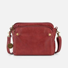 Leather Crossbody Shoulder Bag with Multiple ID Slots