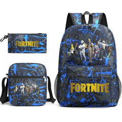 3 Pcs Set Backpack Hot Game Pencil Case Shoulder Bag Anime 3D Bookbag Bagpack