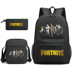 3 Pcs Set Backpack Hot Game Pencil Case Shoulder Bag Anime 3D Bookbag Bagpack