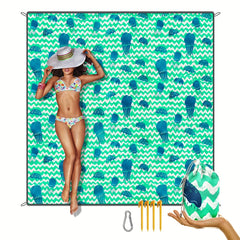 Sandproof Waterproof Pocket Blanket Lightweight Beach Mat