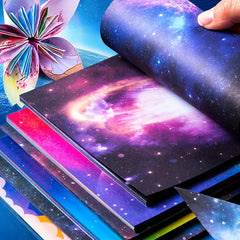 50 Sheets Double Sided 6 Inches Origami Star Pattern Square Easy To Fold 1 Pack