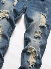 Kids Ripped Denim Jeans with Pockets