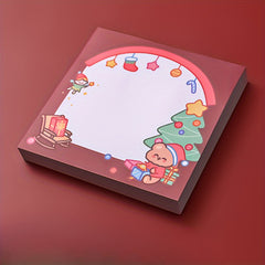 Christmas Note Pad for Students - Message Notepad for Office - 50 Sheets
