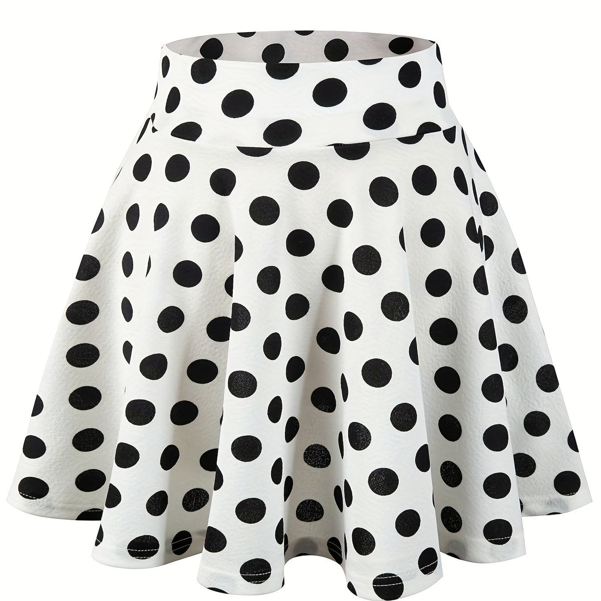 Kpop Polka Dot Skater Skirt Ruffle A Line Mini Skirt