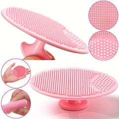 2pcs Baby Bath Silicone Brush for Dry Skin & Eczema Pink
