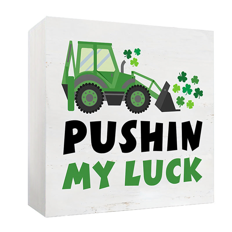 Lucky Charm St Patrick's PVC Sign for Home Bar Cafe Party Decor