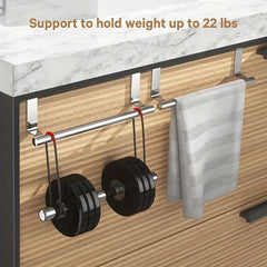 Stainless Steel Towel Rack for Bathroom and Kitchen Curved Door Storage